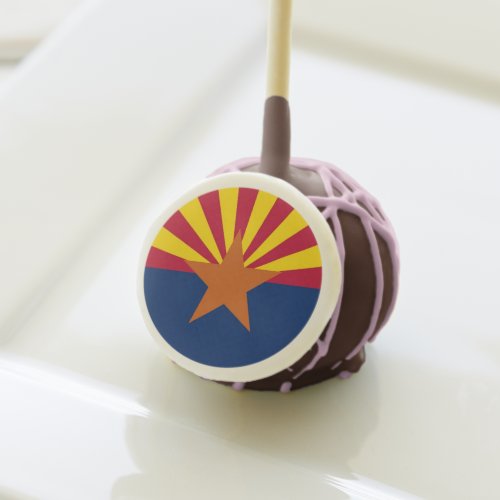 Patriotic special cake pop with Flag of Arizona