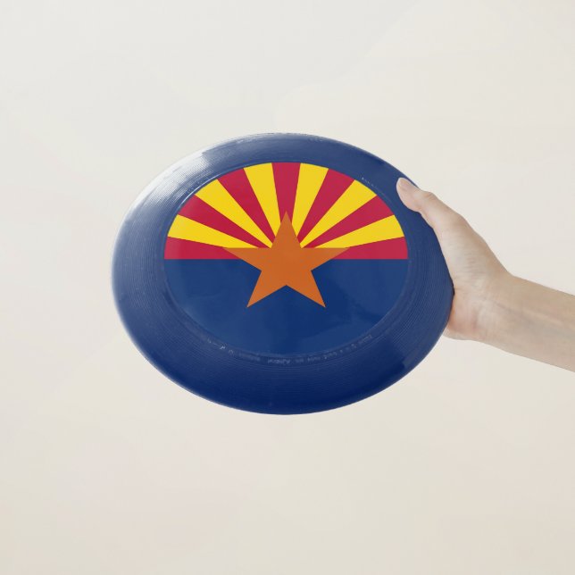 Patriotic, special Frisbee with Flag of Arizona (In Hand)