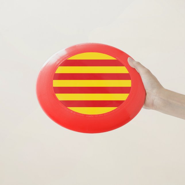 Patriotic, special Frisbee with Flag of Catalonia (In Hand)