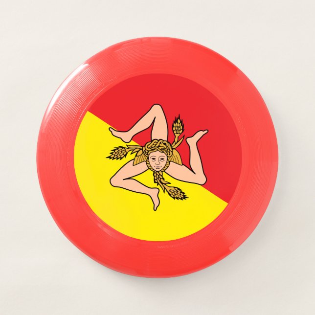 Patriotic, special Frisbee with Flag of Sicily (Front)