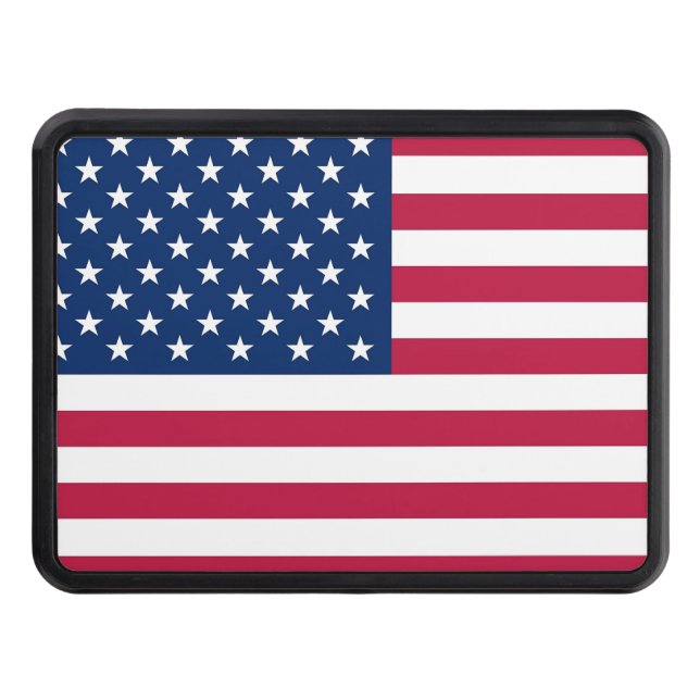 Patriotic, special hitch cover with Flag of USA (Front)
