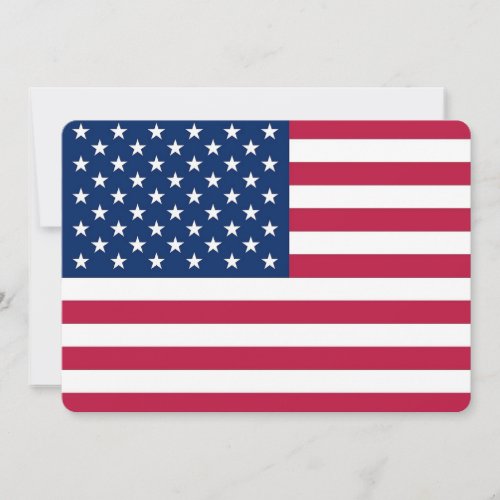Patriotic, special invitations with Flag of USA