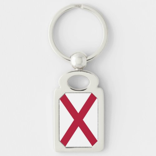 Patriotic special keychain with Flag of Alabama