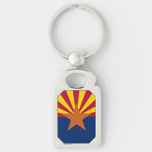 Patriotic, special keychain with Flag of Arizona (Front)