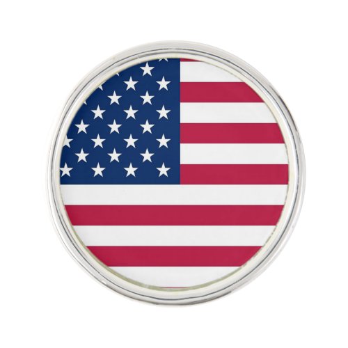 Patriotic special lapel pin with Flag of USA