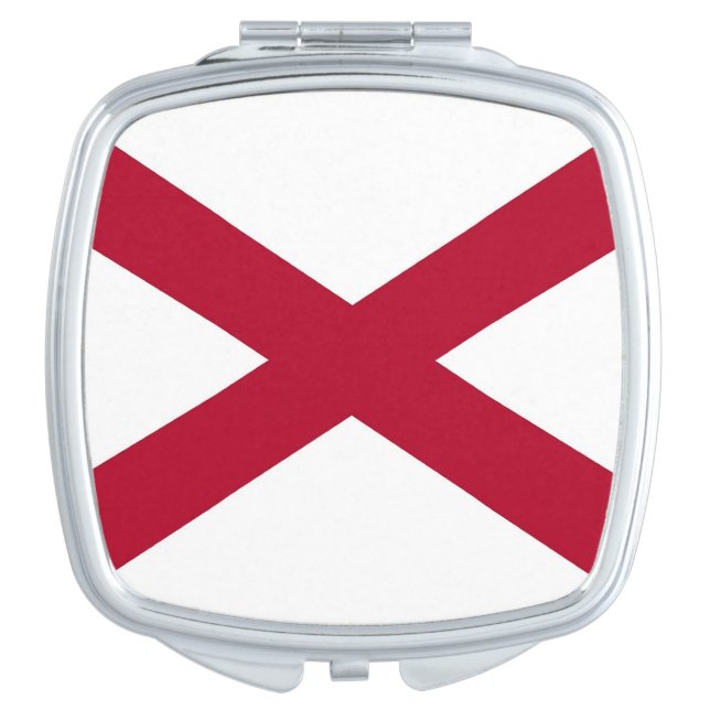 Patriotic, special mirror with Flag of Alabama (Front)