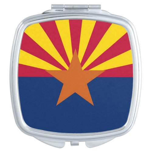 Patriotic special mirror with Flag of Arizona