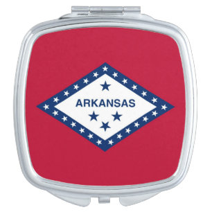 Patriotic, special mirror with Flag of Arkansas
