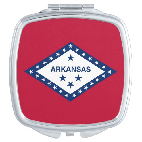 Patriotic special mirror with Flag of Arkansas