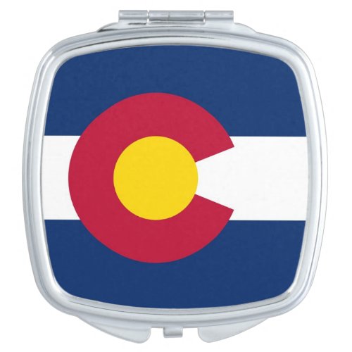 Patriotic special mirror with Flag of Colorado