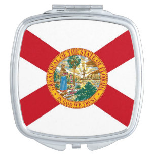 Patriotic, special mirror with Flag of Florida