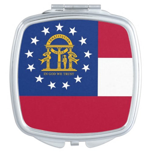 Patriotic special mirror with Flag of Georgia