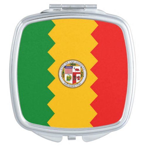 Patriotic special mirror with Flag of Los Angeles