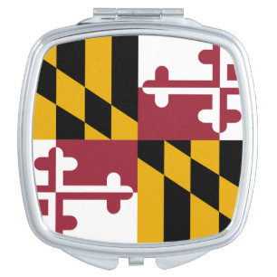 Patriotic, special mirror with Flag of Maryland