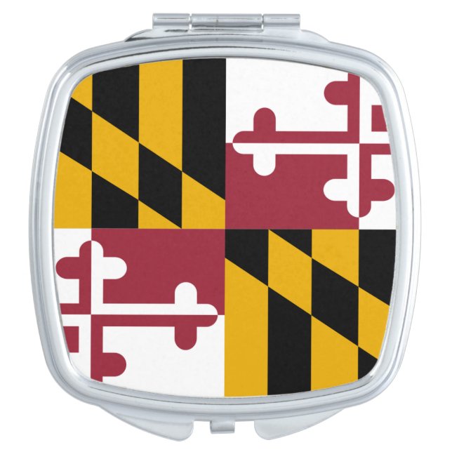 Patriotic, special mirror with Flag of Maryland (Front)