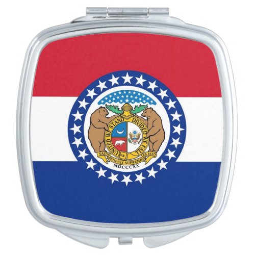 Patriotic special mirror with Flag of Missouri