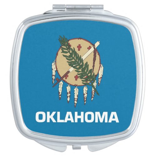 Patriotic special mirror with Oklahoma flag