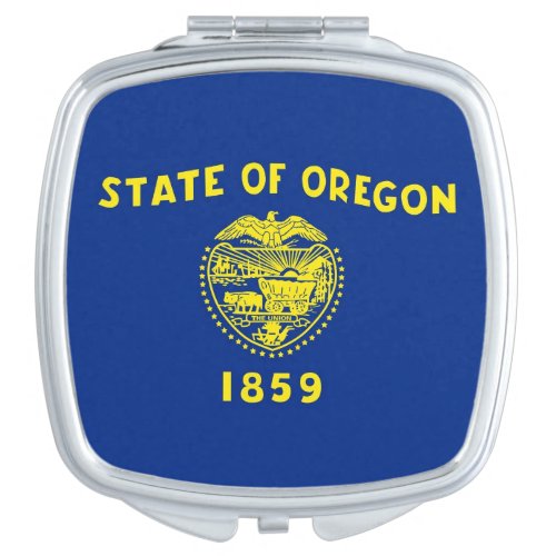 Patriotic special mirror with Oregon flag