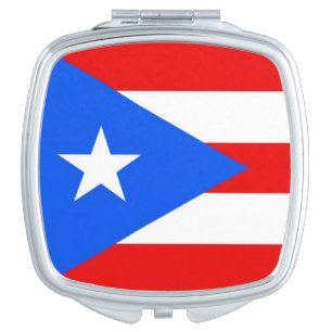 Patriotic, special mirror with Puerto Rico flag