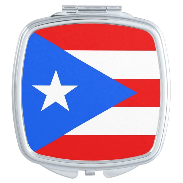 Patriotic, special mirror with Puerto Rico flag (Front)