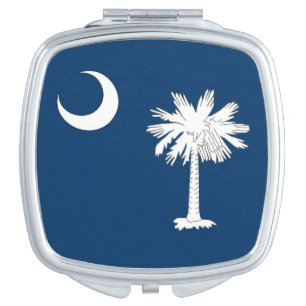 Patriotic, special mirror with South Carolina flag