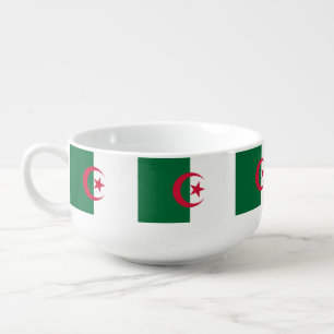 Patriotic, special soup mug - Algeria Flag