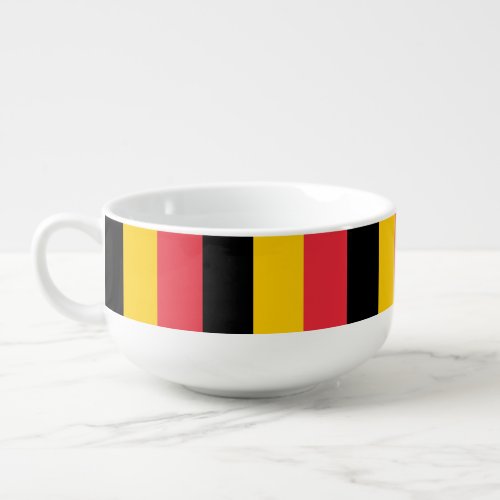 Patriotic special soup mug _ Belgium Flag