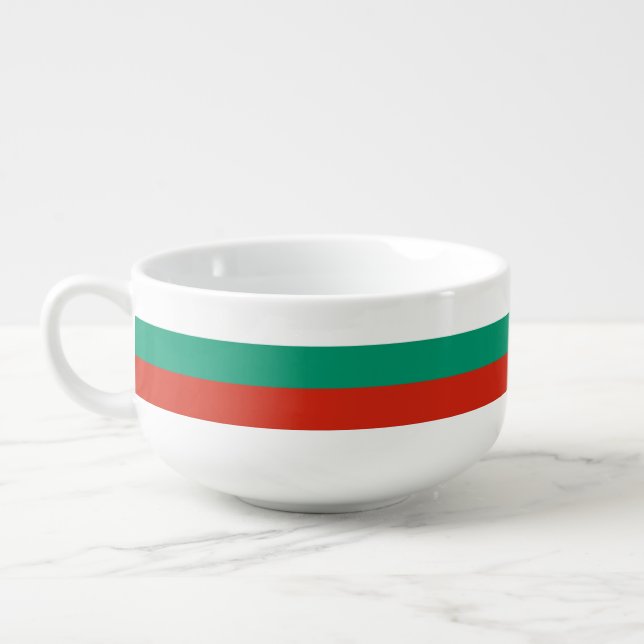 Patriotic, special soup mug - Bulgaria Flag (Right)