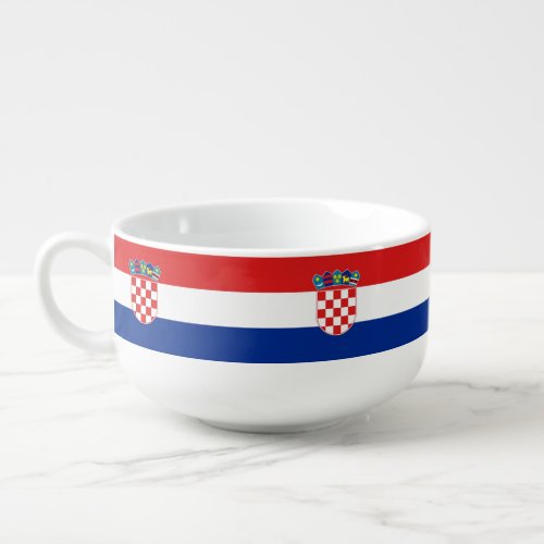 Patriotic special soup mug _ Croatia Flag