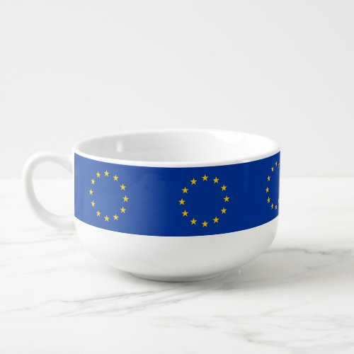 Patriotic special soup mug _ European Union Flag