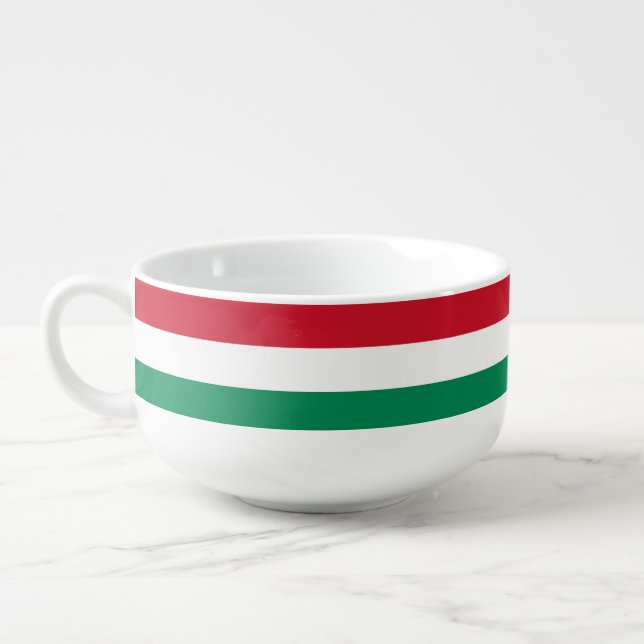 Patriotic, special soup mug - Hungary Flag (Right)