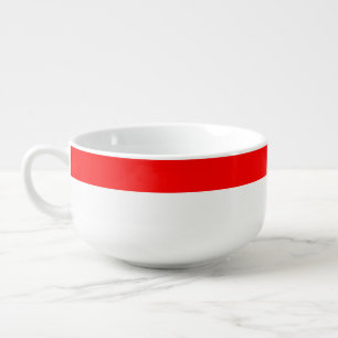 Patriotic, special soup mug - Indonesia Flag