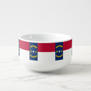 Patriotic, special soup mug - North Carolina Flag