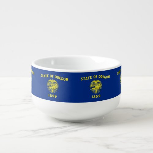 Patriotic special soup mug _ Oregon Flag