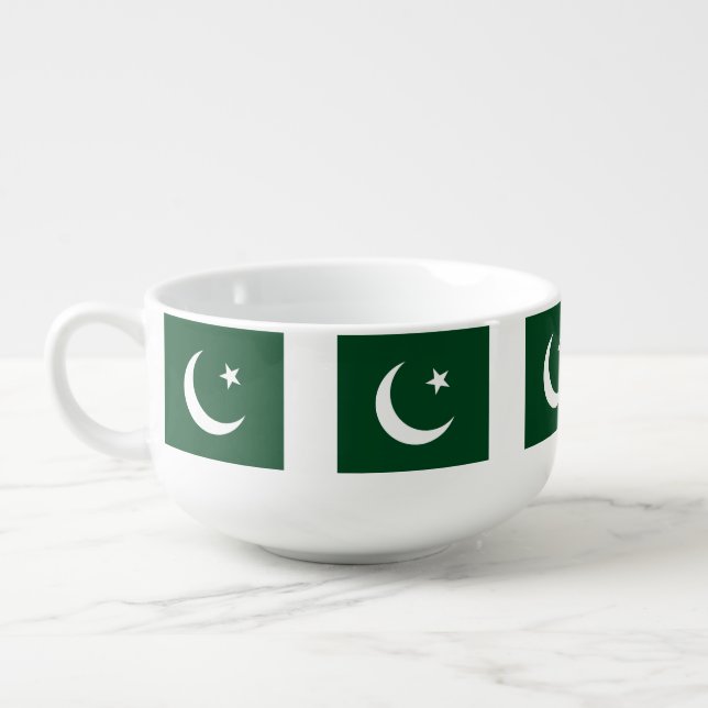 Patriotic, special soup mug - Pakistan Flag (Right)