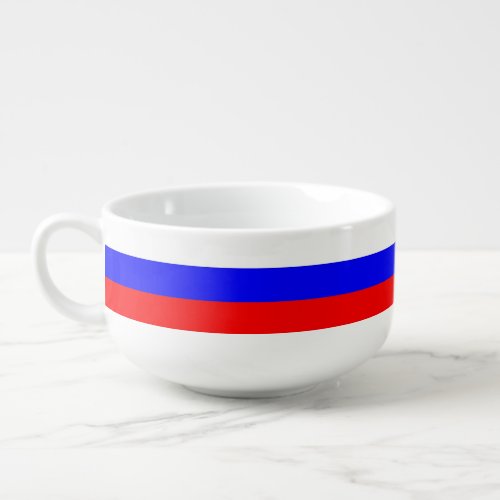 Patriotic special soup mug _ Russia Flag