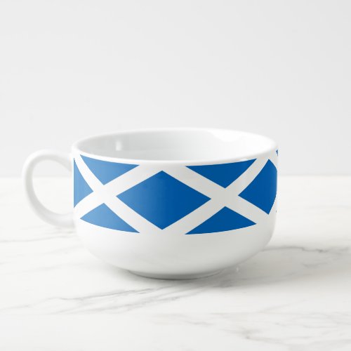 Patriotic special soup mug _ Scotland Flag