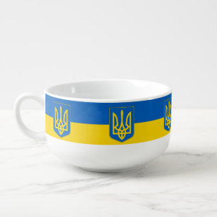 Patriotic, special soup mug - Ukraine Flag
