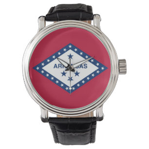 Patriotic, special watch with Flag of Arkansas