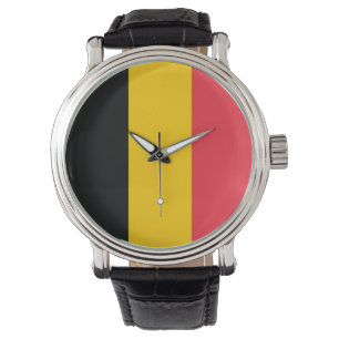 Patriotic, special watch with Flag of Belgium