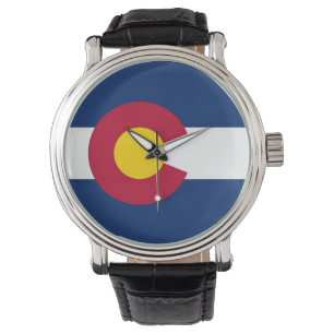 Patriotic, special watch with Flag of Colorado