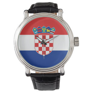 Patriotic, special watch with Flag of Croatia