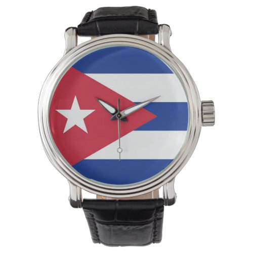 Patriotic special watch with Flag of Cuba