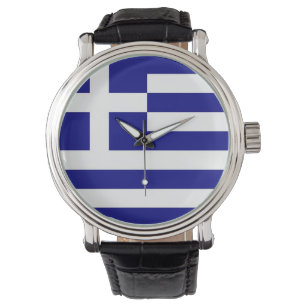 Patriotic, special watch with Flag of Greece