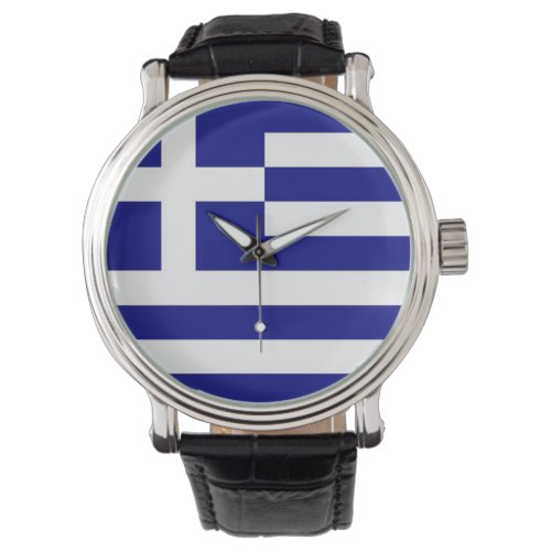 Patriotic special watch with Flag of Greece