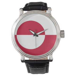 Patriotic, special watch with Flag of Greenland