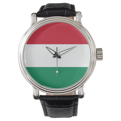 Patriotic special watch with Flag of Hungary