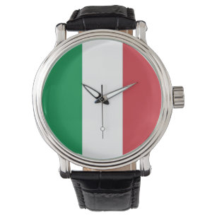 Patriotic, special watch with Flag of Italy