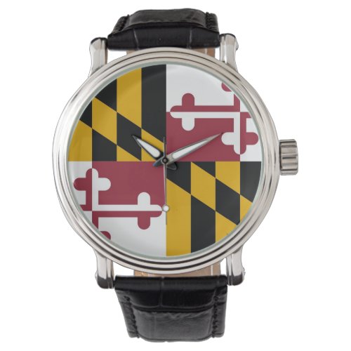 Patriotic special watch with Flag of Maryland