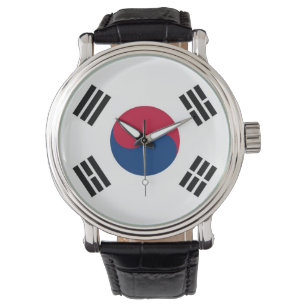 Patriotic, special watch with Flag of South Korea